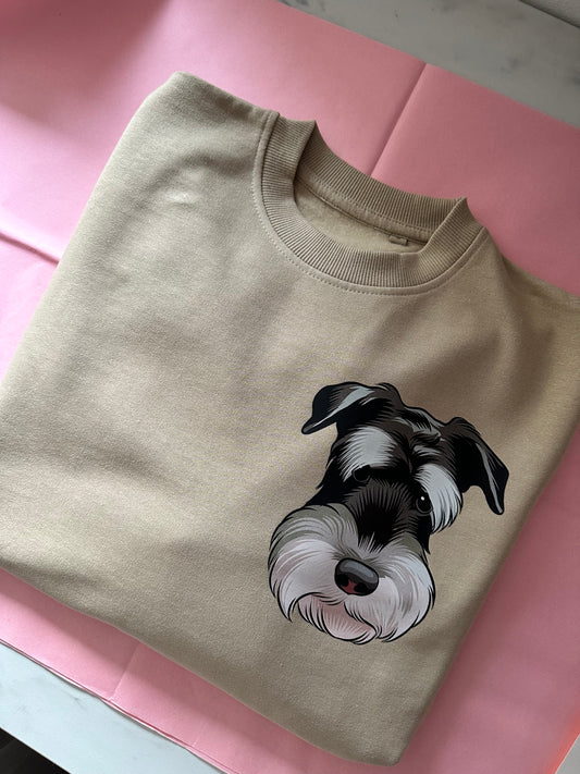 Din hund på sweater - Farveportræt