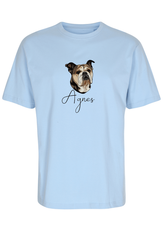 Din hund på T-shirt - Farveportræt