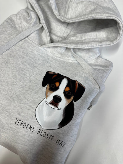 Din hund på hoodie - Farveportræt