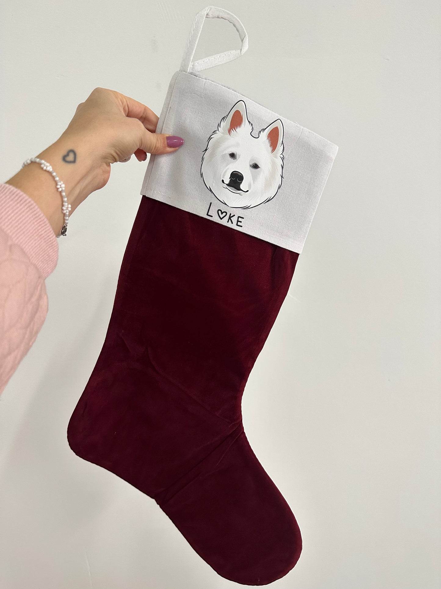 Din hund på julesok - Farveportræt