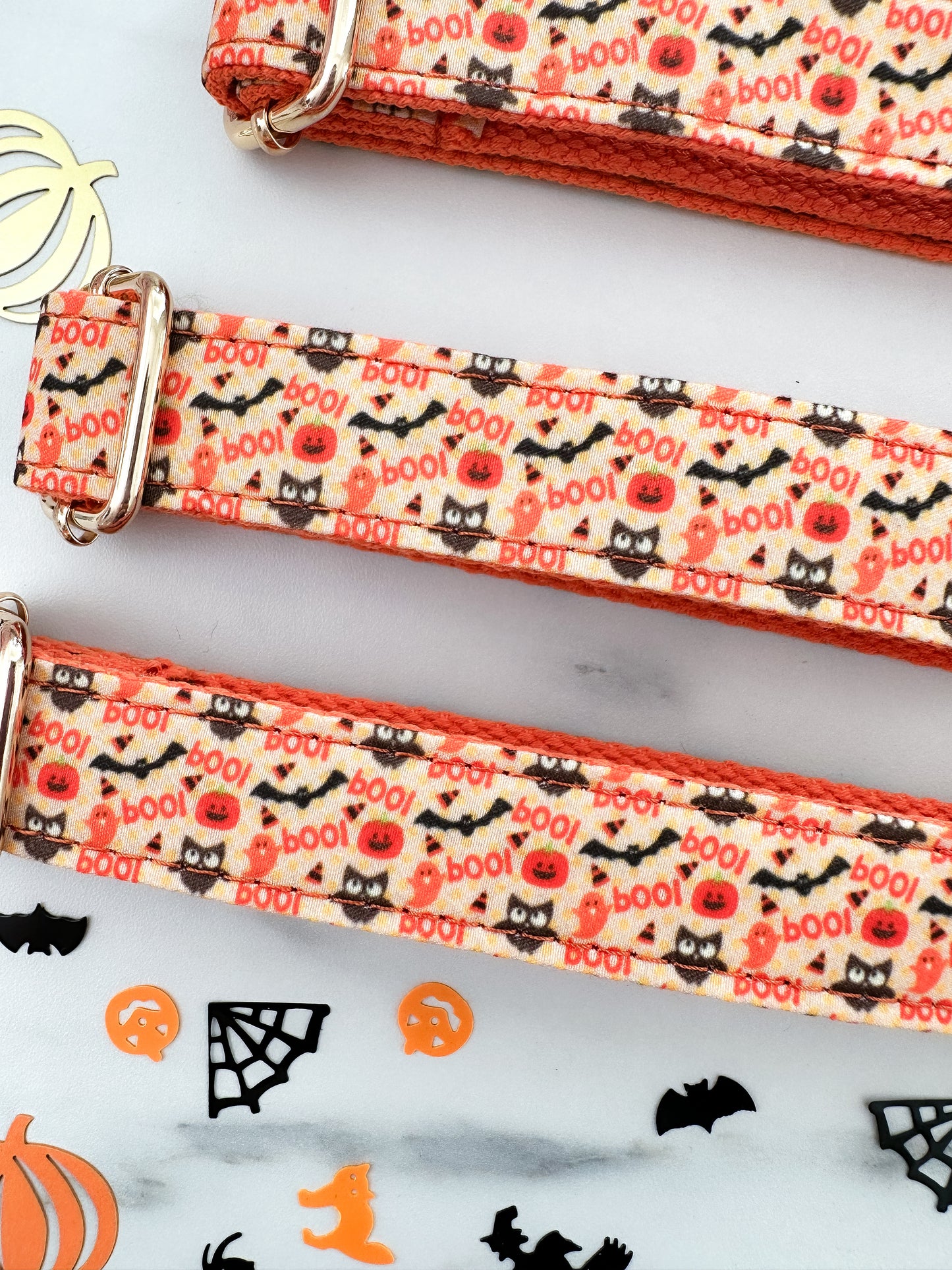 Sæt: Halloween Hundehalsbånd & Butterfly - Boo!