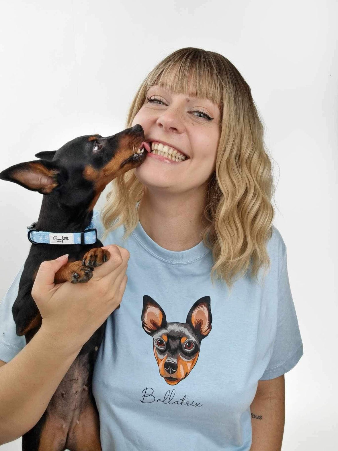 Din hund på T-shirt - Farveportræt