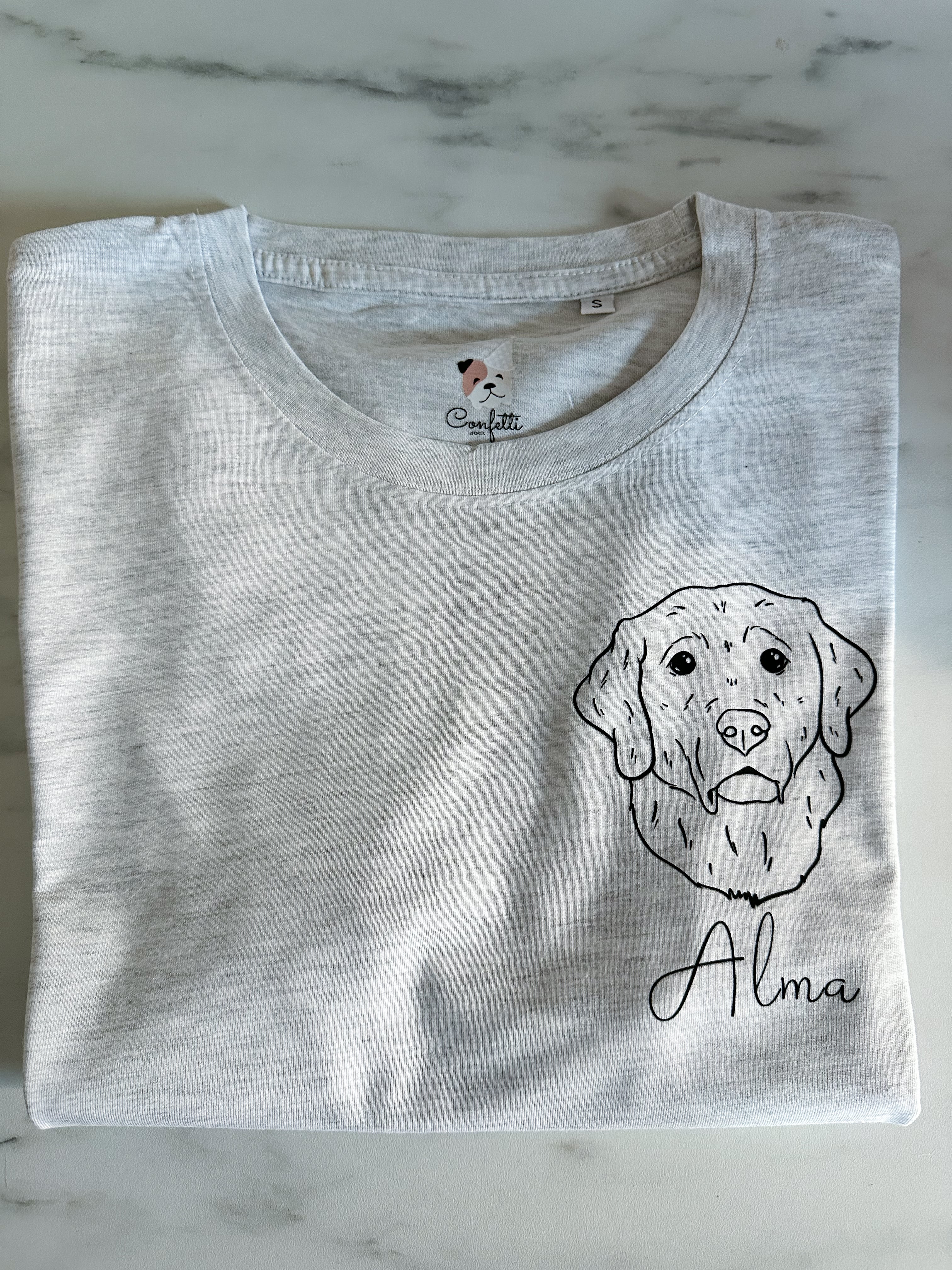 Philadelphia handle Hejse Din hund på T-shirt – Confetti Dogs